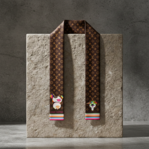 Louis Vuitton x Takashi Murakami Bandeau Superflat Character (nieuw en ongedragen)